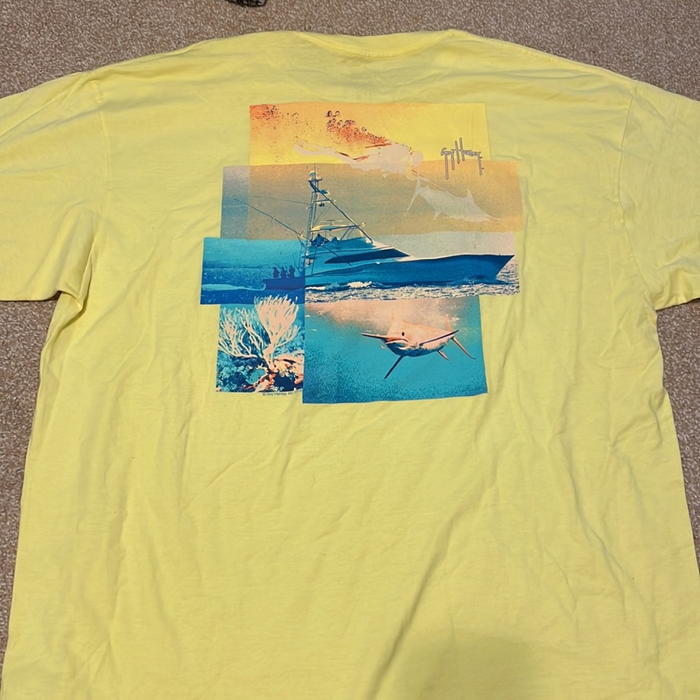 Yellow Guy Harvey T-Shirt Men’s Size XL